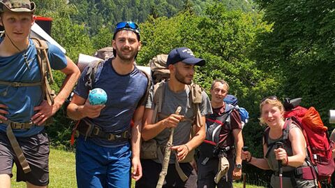 Challenge GIMEOLEX avec l'équipe GIM de Valenciennes équipe GIM Valenciennes en rando montagne