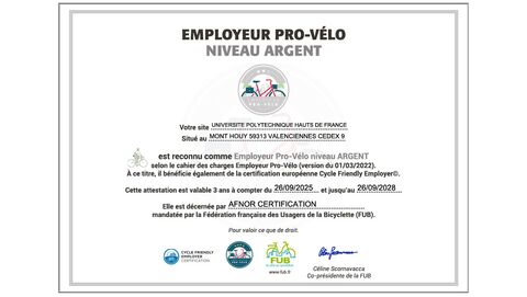 Label Employeur pro-vélo – niveau Argent Label Employeur pro-vélo – niveau Argent