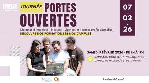 Journée Portes Ouvertes INSA Hauts-de-France 2026
