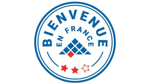 Logo Bienvenue en France avec 2 étoiles sur 3